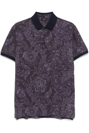 Etro Floral-paisley polo shirt