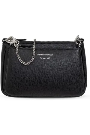 Emporio Armani Mini deer-print double crossbody bag