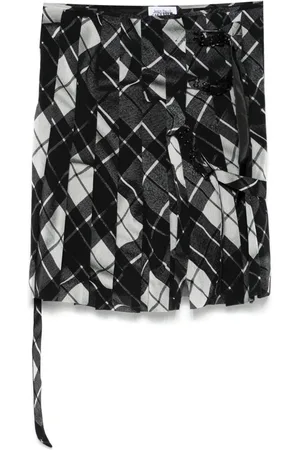 Jean Paul Gaultier Plaid-check mini skirt