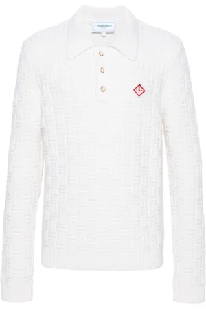 Casablanca Column stitch polo shirt