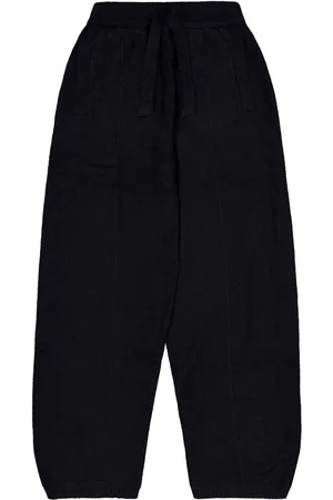 LANEUS Elasticated drawstring track pants