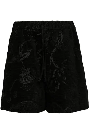 Simone Rocha Floral-print jacquard shorts
