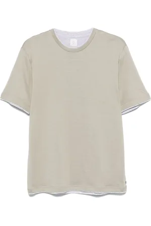 ELEVENTY Contrasting-border T-shirt