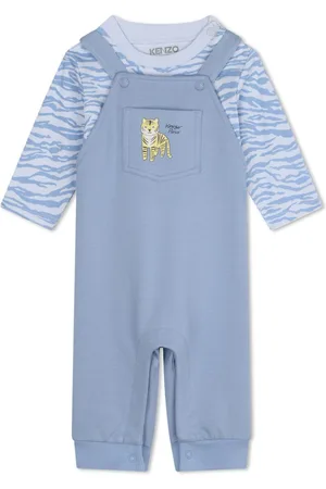 Kenzo Printed cotton dungarees set