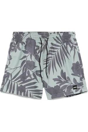 HUGO BOSS Seasonal-print swim shorts
