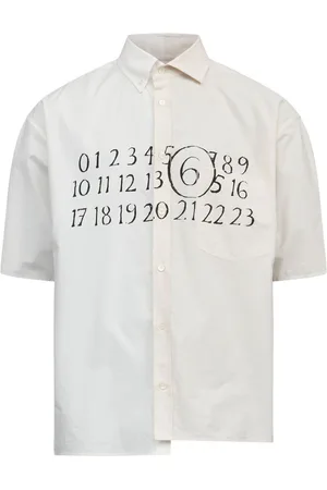 Maison Margiela Asymmetric cotton shirt