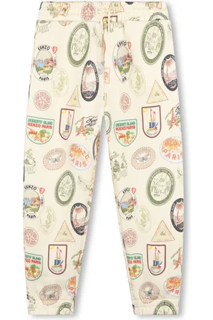 Kenzo All-over print cotton jogging trousers