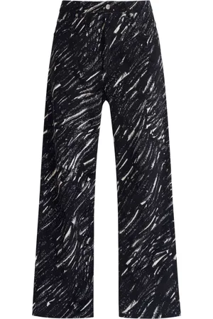Marni Flocked wide-leg jeans