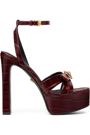 VERSACE 140mm Gianni Ribbon sandals