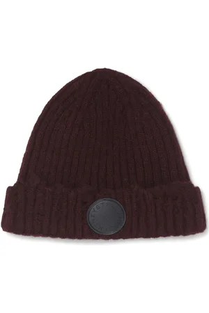 Stella McCartney Distressed ribbed-knit beanie
