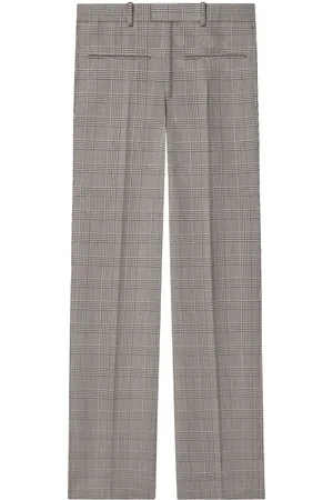 Courrèges Prince-of-Wales-print straight-leg trousers