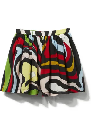 PUCCI Junior Marmo-print miniskirt