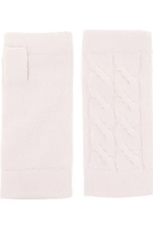 N.PEAL Cable fingerless gloves