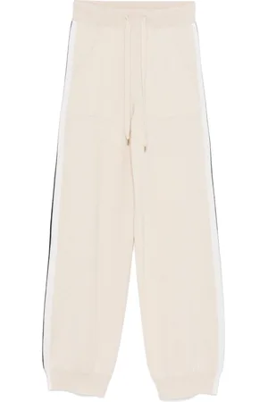 LORENA ANTONIAZZI Stripe-detail track pants