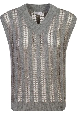 Brunello Cucinelli Sequin-embellished vest