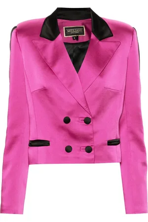 MITILIANE COUTURE Satin-trim blazer