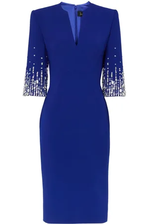 Jenny Packham Biela midi dress