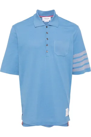 Thom Browne 4-Bar cotton piqué polo shirt