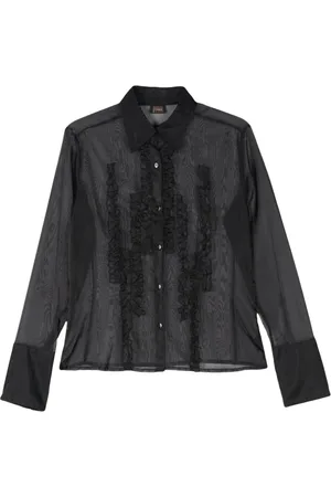 Gianfranco Ferré 2000s ruffle-trims shirt