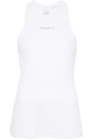 Pinko Logo ribbed tank top