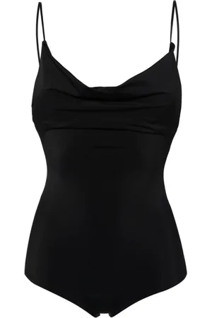 MAGDA BUTRYM Draped scoop-neck swimsuit
