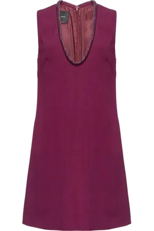 Pinko Jewel-neck mini dress