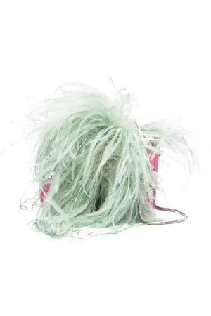 LOULOU Feather-embellished mini bag