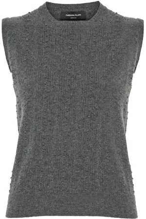 Fabiana Filippi Bubble-stitch knitted vest