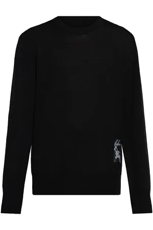 Burberry Logo-patch knitted jumper