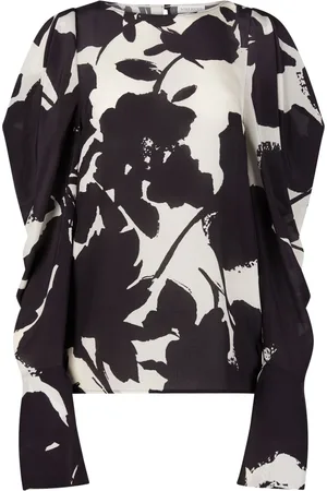 Nina Ricci Floral puff-sleeve blouse