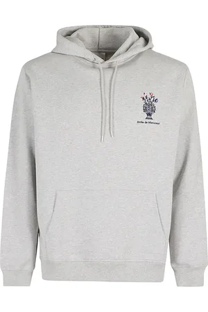 Drôle de Monsieur Logo-embroidered cotton hoodie