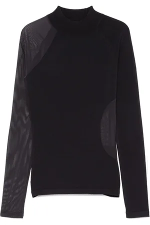 Y-3 Mesh-detailing top