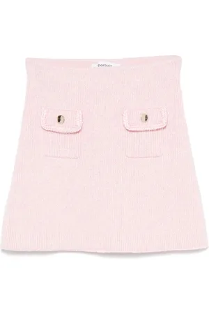 Self-Portrait Mélange-effect mini skirt