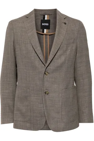 HUGO BOSS Mélange-effect blazer