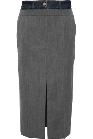 JUUN.J Layered midi skirt
