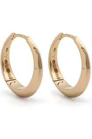 Lizzie Mandler 18kt yellow large Crescent hoop earrings