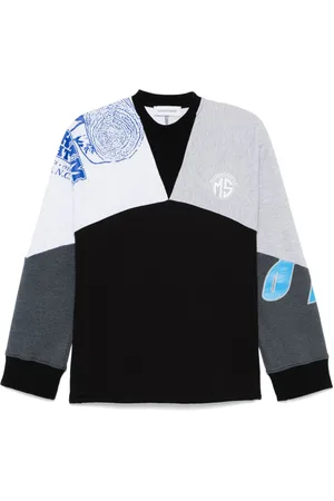 Marine Serre Upcycled graphic-print sweatshirt