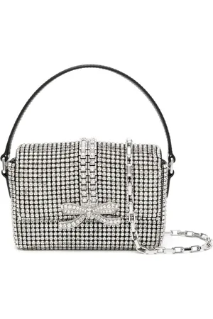Self-Portrait Rhinestone-embellished mini bag