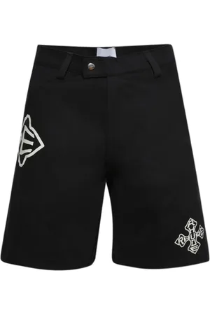 Rhude Cross-logo twill shorts
