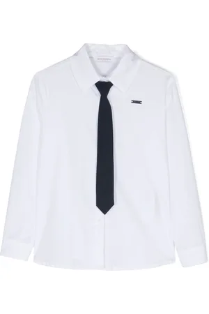 MONNALISA Necktie cotton shirt