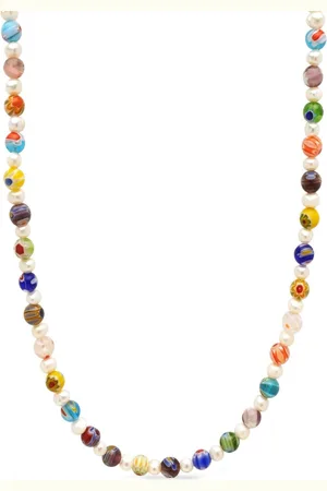 Nialaya Beaded pearl-detail necklace