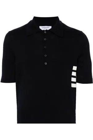 Thom Browne 4-Bar knitted polo shirt
