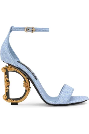 Dolce & Gabbana 105mm Baroque DG-heel bouclé sandals