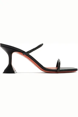 Amina Muaddi 70mm Gilda leather sandals