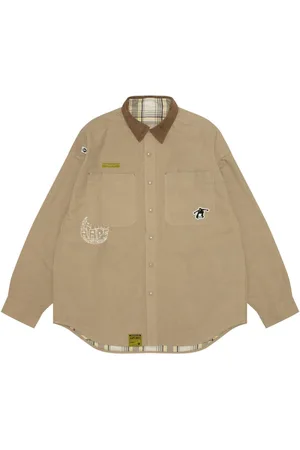 A Bathing Ape Logo-embroidered shirt