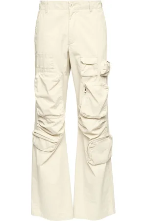 Maison Margiela Cotton gabardine-wave cargo trousers