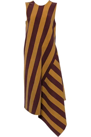 UMA WANG Striped asymmetric dress