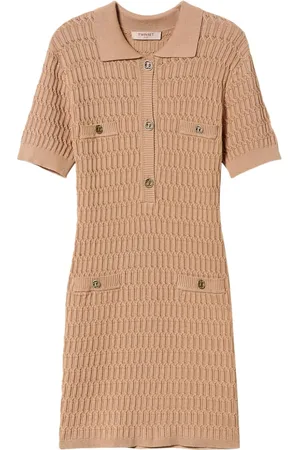 Twin-Set Button-up knit minidress