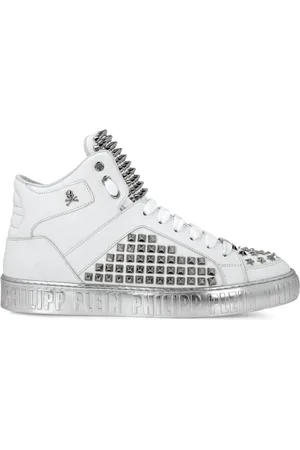 Philipp Plein Stud-detail leather sneakers