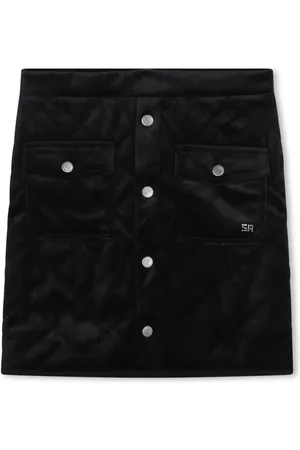 Sonia Rykiel Enfant Quilted velvet skirt